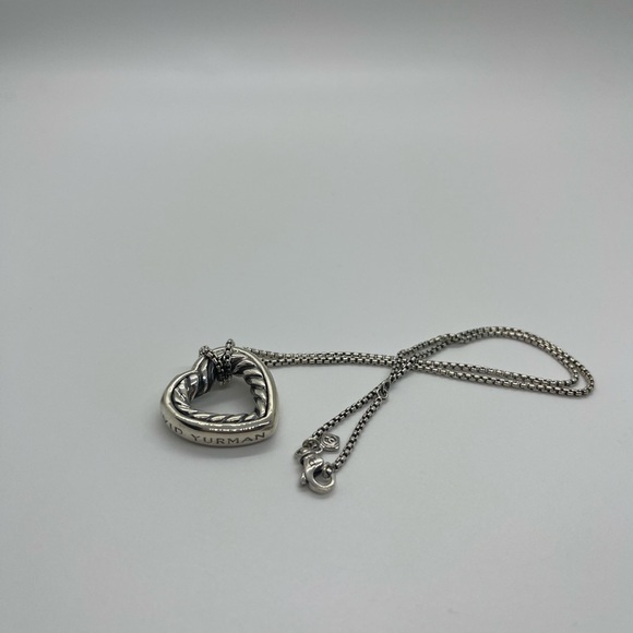 David Yurman Sterling Silver Heart Necklace - Picture 14 of 14